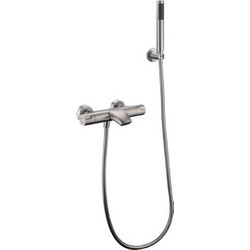 Imex Moscu BDK034-4 Αναμεικτική Μπαταρία Μπανιέρας Θερμοστατική Πλήρες Σετ Inox Ασημί