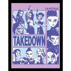 K-pop Demon Hunters Huntr X Takedown Αφίσα Κορνίζα 30x40cm