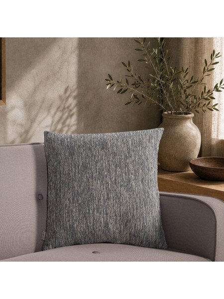 Σενίλ Μαξιλαροθήκη Kent 04 Blue Grey της Teoran Διάσταση: Μαξιλαροθήκη Kent 04 Blue Grey - 30x50cm με γέμιση
