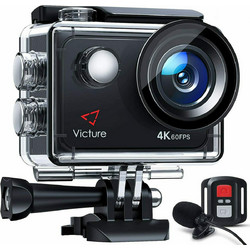 Victure AC920 Action Camera 4K Ultra HD με WiFi και Οθόνη 2" Μαύρη
