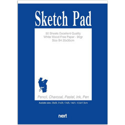 Next sketch pad-μπλοκ σχεδίου 14x21εκ. 50φ.90γρ