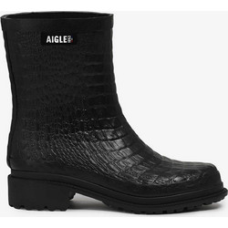 Aigle γυναικείες κοντές γαλότσες croco - FULFEEL MID CR Μαύρο