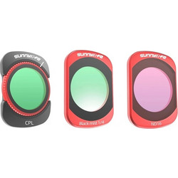 Sunnylife Σετ Φίλτρων για Osmo Pocket 4/3, CPL, ND16, 1/4 Black Mist