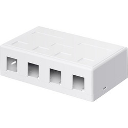 GOOBAY Keystone κυτίο 79376 για 4x θύρες δικτύου, λευκό