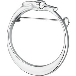 TRUSSARDI T-HERITAGE BROOCH SS 4CM