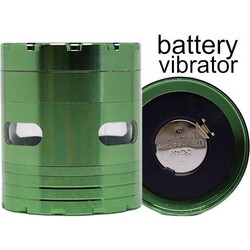 Τρίφτης καπνού CONEY Vibra Grinder 63mm Green με δόνηση μεταλλικός (4 parts) 0212383