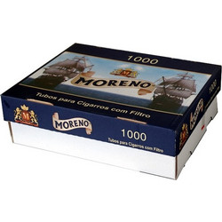 Τσιγαροσωλήνες Moreno Filtered Cigarette Tubes των 1000 - άδεια τσιγάρα - 1 Πακέτο