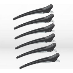 Farcom Professional Sibel Clips Carbon Μαύρα 6 τεμάχια