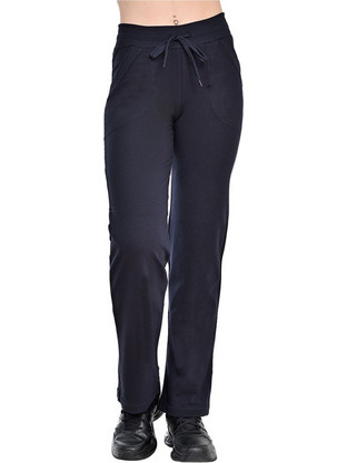 Target Open Hem Pants Basics Γυναικείο Παντελόνι Φόρμας Fleece Μπλε W27-64057-09