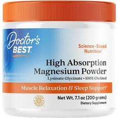 Doctor's Best 100% Chelated Magnesium Powder 200gr