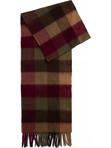 κασκόλ μάλλινο BARBOUR Large Tattersall Scarf Μπλε