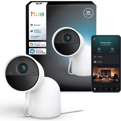 Philips Hue Secure ενσύρματη κάμερα με βάση 2K (4MP) λευκή