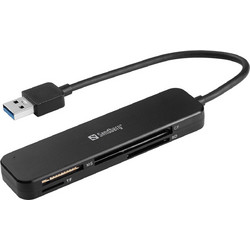 Sandberg Pocket Card Reader USB-A 3.2 Gen 1 για SD / microSD / Compact Flash / Memory Stick