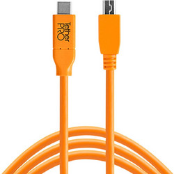 Tether Tools TetherPro USB-C to 2.0 Micro-B 5-Pin 4,60m orange