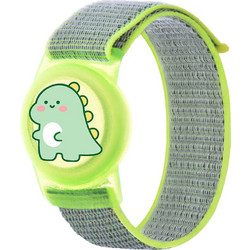 Hurtel AirTag Case with Strap for Kids Nylon Wrist Θήκη Green EA-67-0Y4S