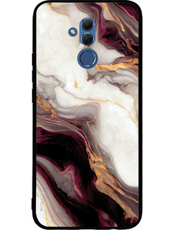 Sonique Marble Series Back Cover Burgundy (Huawei Mate 20 Lite)