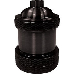ΝΤΟΥΙ ΜΕΤΑΛΛΙΚΟ ΜΑΥΡΟ Ε27 - EUROLAMP (147-23065) 24479