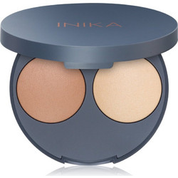 Inika Baked Contour Duo Almond Bronzer & Highlighter Palette 5gr