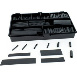 Θερμοσυστελλόμενα WKK Shrink Tubing Assortment (Black, 465-Piece) H-2(Z)