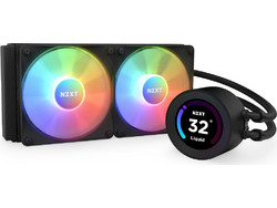NZXT Kraken Elite 240 Black Υδρόψυξη CPU 120mm RGB για Socket 115x / AM4 / TR4 / 1200 / sTRX4 / 1700 / AM5