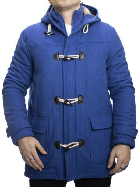 Solid Ανδρικό Montgomery Παλτό Blue DAYLIN Blue