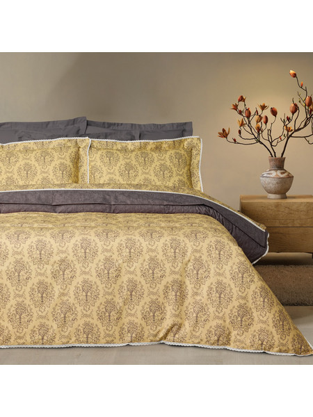Das Home Πάπλωμα Υπέρδιπλο Prestige 220x240 1730 Black-Yellow