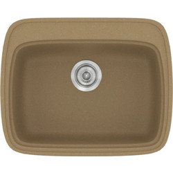 Sanitec Classic 313 Επικαθήμενος Νεροχύτης Γρανίτη Ματ Metallic Coffee 58x50cm