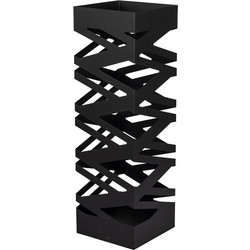 ΟΜΠΡΕΛΟΘΗΚΗ ΜΕΤΑΛΛΙΚΗ ΜΑΥΡΗ ΜΑΤ 15.5x15.5x49cm 819-02525