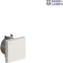 PERILEX flush mounted socket with wall socket, 16 A, IP44 white