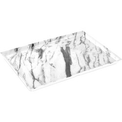 Πλατώ Μελαμίνης Marble Ορθογώνιο με Όψη Μαρμάρου για Σερβίρισμα 35x25x2cm