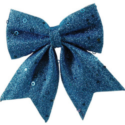 LianosXmas Μπλέ Χριστουγεννιάτικος Φιόγκος 15cm 154764