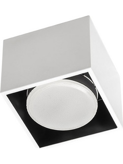 Φωτιστικό Οροφής Σποτ 123LED Τετράγωνο GX53 100mm White