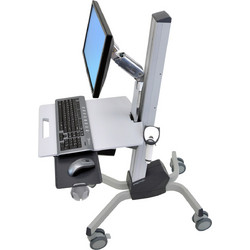 Ergotron Neo-Flex Βάση Δαπέδου Περιφερειακών με Ροδάκια Ασημί 24-206-214