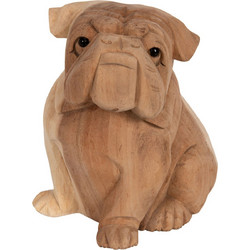 ΕΠΙΤΡΑΠΕΖΙΟ ΔΙΑΚΟΣΜΗΤΙΚΟ DOZER BULLDOG ΞΥΛΟ SUAR ΣΕ ΦΥΣΙΚΟ ΧΡΩΜΑ 18x14x20