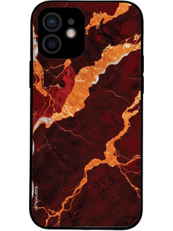 Sonique Marble Series Θήκη iPhone 12 Red
