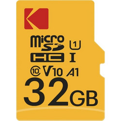 Kodak Premium Performance microSDΗC 32GB Class 10 U1 V10 A1 UHS-I 85MB/s+ Adapter