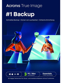 Acronis True Image Essentials (3 Devices -1 Year) Ηλεκτρονική Άδεια - άμεση παράδοση σε mail την ίδια ημέρα