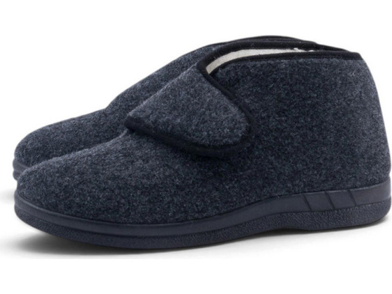 Love4shoes Χειμερινές Ανδρικές Παντόφλες Γκρι 312-0020