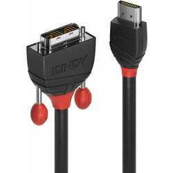 Lindy Cable DVI-D male - HDMI male 3m Μαύρο (36273)