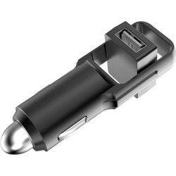 RealPower 2-Port Car Charger Slim Φορτιστής Αυτοκινήτου 4.8A με Θύρες: 2xUSB-A Μαύρο Χρώμα 219735