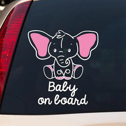 Baby on board 29 Αυτοκόλλητο αυτοκινήτου - Κορίτσι