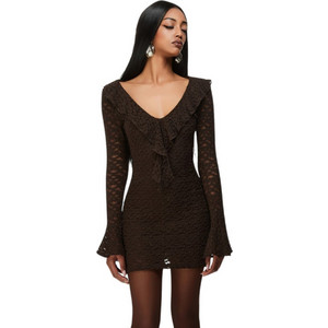 URINK W CUCURPE ABITO DRESS - CUCURPE-CAFFE URINK W CUCURPE ABITO DRESS - CUCURPE-CAFFE