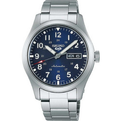 Seiko 5 Sports Ανδρικό Ρολόι Αυτόματο με Ασημί Μεταλλικό Μπρασελέ SRPG29K1