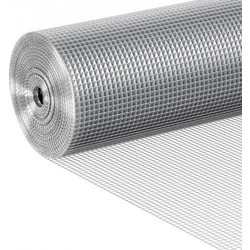 VEVOR Υφασμάτινο Πλέγμα 6,35 mm 1220 mm x 15,24 m 23 Gauge Συρματόπλεγμα Κοτόπουλου, Γαλβανισμένο με Βύθιση σε Ζεστό Μετά τη Συγκόλληση Μεταλλικό Πλέγμα Ρολό, Υποστηρίγματα Συγκολλημένου Φράχτη Κήπου