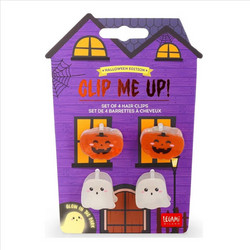 Legami Σετ 4 Τμχ Mini Κοκαλάκια Μαλλιών Clip Me Up! Ghost & Pumpkin - HCL0005