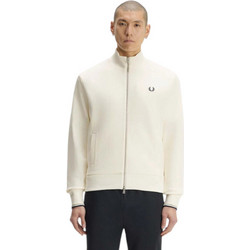 Fred Perry Ανδρική Ζακέτα Φούτερ με Φερμουάρ Εκρού J3340-560