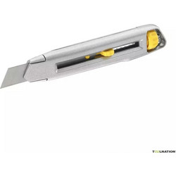 Stanley Κοπίδι Φαλτσέτα Interlock Ασφαλείας με Μεταλλικό Σώμα και Πλάτος Λάμας 18mm 1-10-018