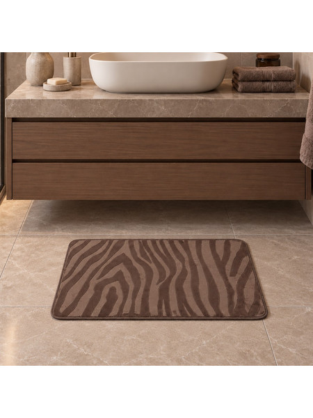 Πατάκι Μπάνιου (45x75) T-D Zebra Taupe 7761165