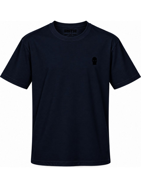 Ghetto T-Shirt Dark Navy - Black Mask