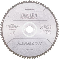 Metabo Circular Saw Fz Tz 254x30x72z Professional Aluminum Cut 6933367